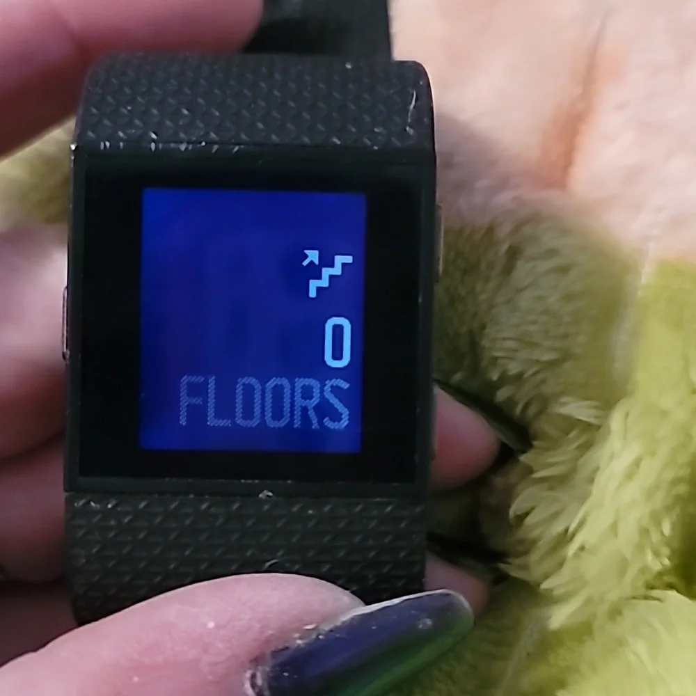 Fitbit Surge FB501 Fitness Superwatch Tracker Gunmetal Black Band‎ Heart Rate